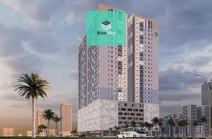 شقة - غرفة نوم - 2 حمامات للبيع في بلوبيل ريزيدنس - العامرة - عجمان
