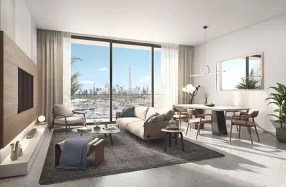 Living / Dining Room image for: Apartment - 2 Bedrooms - 2 Bathrooms for sale in Naya at District One - District One - Mohammed Bin Rashid City - Dubai, Image 1