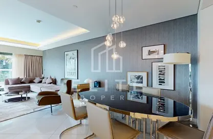 صورة لـ غرفة المعيشة / غرفة الطعام شقة - 3 غرف نوم - 3 حمامات للايجار في فندق ومساكن برج باراماونت - الخليج التجاري - دبي ، صورة رقم 1
