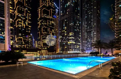 صورة لـ حوض سباحة شقة - غرفة نوم - 2 حمامات للبيع في برج ماج 218 - دبي مارينا - دبي ، صورة رقم 1