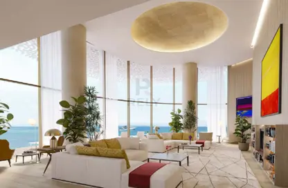 Living Room image for: Apartment - 5 Bedrooms - 6 Bathrooms for sale in Bulgari Lighthouse - Jumeirah Bay Island - Jumeirah - Dubai, Image 1