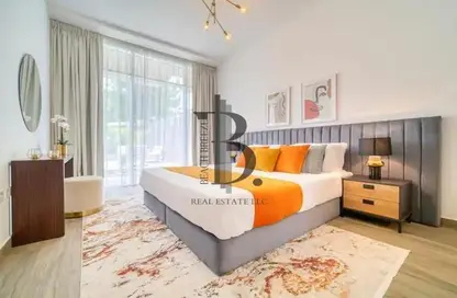 Room / Bedroom image for: Apartment - 1 Bedroom - 2 Bathrooms for rent in Hameni Tower - Jumeirah Village Circle - Dubai, Image 1