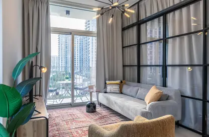 Living Room image for: Apartment - 2 Bedrooms - 1 Bathroom for rent in Socio Tower - Dubai Hills Estate - Dubai, Image 1