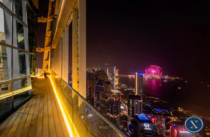 Penthouse - 4 Bedrooms - 6 Bathrooms for rent in Cayan Tower - Dubai Marina - Dubai