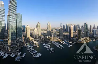 Outdoor Building image for: Apartment - 3 Bedrooms - 5 Bathrooms for sale in Iris Blue - Dubai Marina - Dubai, Image 1