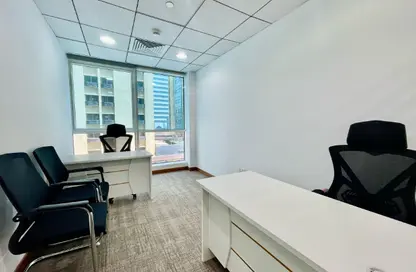 Office Space - Studio - 4 Bathrooms for rent in Hanging Garden Tower - Al Danah - Abu Dhabi