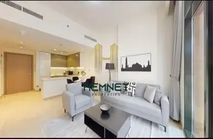 Living / Dining Room image for: Apartment - 1 Bedroom - 2 Bathrooms for rent in AZIZI Riviera 6 - Meydan One - Meydan - Dubai, Image 1