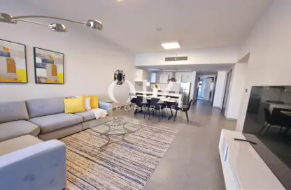 Living / Dining Room image for: Apartment - 2 Bedrooms - 2 Bathrooms for sale in The Boardwalk Residence - Shams Abu Dhabi - Al Reem Island - Abu Dhabi, Image 1