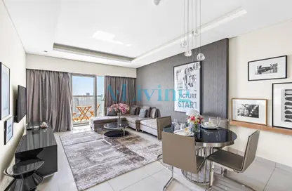 Living / Dining Room image for: Apartment - 1 Bedroom - 1 Bathroom for rent in Tower B - DAMAC Towers by Paramount - Business Bay - Dubai, Image 1