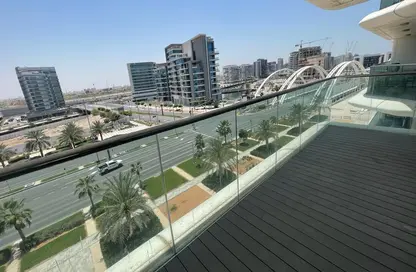 Balcony image for: Apartment - 1 Bedroom - 1 Bathroom for rent in Al Hadeel - Al Bandar - Al Raha Beach - Abu Dhabi, Image 1
