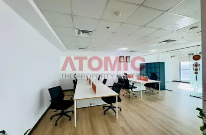 Office Space - Studio - 1 Bathroom for rent in Indigo Optima - Indigo Towers - International City - Dubai
