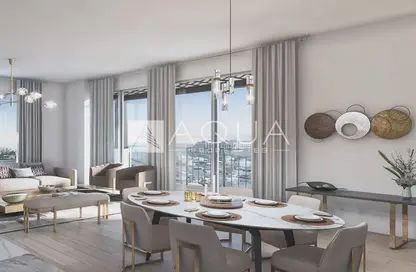 Living / Dining Room image for: Apartment - 2 Bedrooms - 3 Bathrooms for sale in Le Ciel - La Mer - Jumeirah - Dubai, Image 1