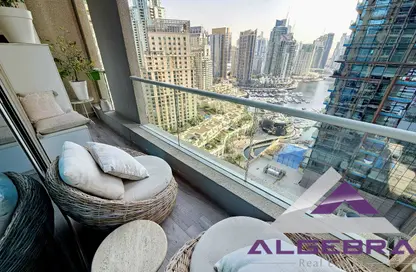 Apartment - 2 Bedrooms - 3 Bathrooms for rent in Marina Heights - Dubai Marina - Dubai