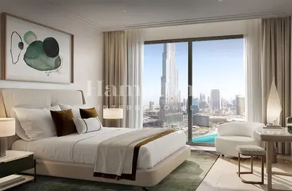 Room / Bedroom image for: Apartment - 2 Bedrooms - 2 Bathrooms for sale in St Regis The Residences - Burj Khalifa Area - Downtown Dubai - Dubai, Image 1