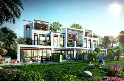 Townhouse - 4 Bedrooms - 3 Bathrooms for sale in Costa Brava at DAMAC Lagoons - Damac Lagoons - Dubai