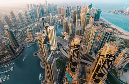 Apartment - Studio - 1 Bathroom for sale in Pelagos by IGO - Dubai Marina - Dubai