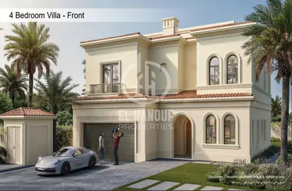 Outdoor House image for: Villa - 4 Bedrooms - 5 Bathrooms for sale in Bloom Living - Zayed City (Khalifa City C) - Khalifa City - Abu Dhabi, Image 1