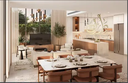 Living / Dining Room image for: Apartment - 4 Bedrooms - 5 Bathrooms for sale in Sobha One - Sobha Hartland - Mohammed Bin Rashid City - Dubai, Image 1