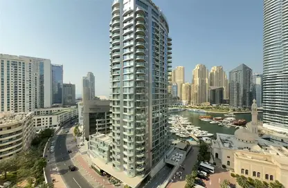 شقة - غرفة نوم - 1 حمام للايجار في برج مانشستر - دبي مارينا - دبي