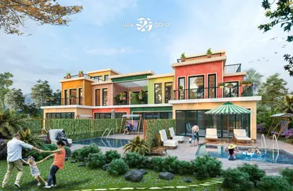 Outdoor House image for: Villa - 3 Bedrooms - 3 Bathrooms for sale in Portofino - Damac Lagoons - Dubai, Image 1