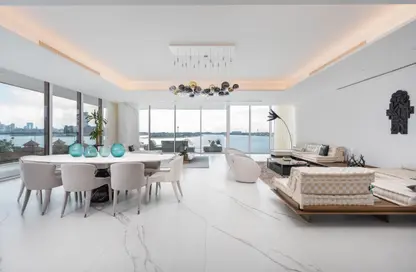 Living / Dining Room image for: Penthouse - 3 Bedrooms - 4 Bathrooms for sale in Serenia Residences East - Serenia Residences The Palm - Palm Jumeirah - Dubai, Image 1