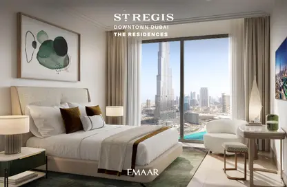 Room / Bedroom image for: Apartment - 2 Bedrooms - 3 Bathrooms for sale in St Regis The Residences - Burj Khalifa Area - Downtown Dubai - Dubai, Image 1