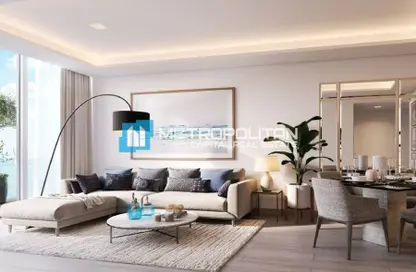 Living / Dining Room image for: Apartment - 2 Bedrooms - 3 Bathrooms for sale in Yas Beach Residences - Yas Bay - Yas Island - Abu Dhabi, Image 1