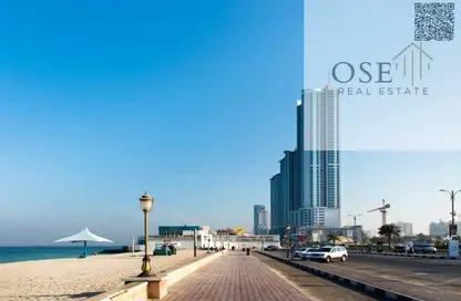 Apartment - 3 Bedrooms - 4 Bathrooms for sale in Corniche Tower - Ajman Corniche Road - Ajman