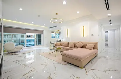 Living Room image for: Apartment - 1 Bedroom - 2 Bathrooms for sale in Opal Tower Marina - Dubai Marina - Dubai, Image 1