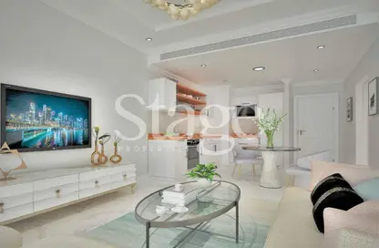 Living Room image for: Apartment - 2 Bedrooms - 2 Bathrooms for sale in Vincitore Benessere - Arjan - Dubai, Image 1