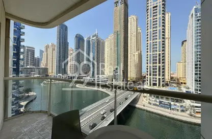 Apartment - 1 Bedroom - 2 Bathrooms for rent in Marina View Tower B - Marina View - Dubai Marina - Dubai