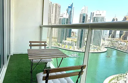 Apartment - 1 Bedroom - 2 Bathrooms for rent in Marina View Tower A - Marina View - Dubai Marina - Dubai