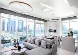 Living / Dining Room image for: Apartment - 3 bedrooms - 3 bathrooms for sale in Sunrise Bay - EMAAR Beachfront - Dubai Harbour - Dubai, Image 1