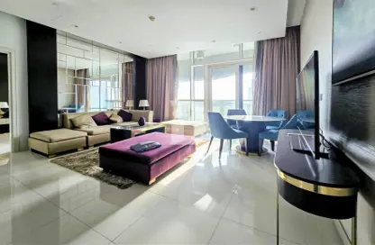 شقة - غرفة نوم - 2 حمامات للايجار في برج أبر كريست - وسط مدينة دبي - دبي