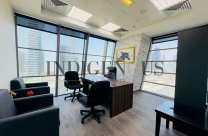 Office Space - Studio - 1 Bathroom for rent in The Prism - Business Bay - Dubai