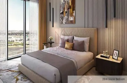 Room / Bedroom image for: Apartment - 1 Bedroom - 1 Bathroom for sale in Golf Gate 2 - DAMAC Hills - Dubai, Image 1