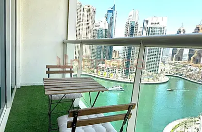 Apartment - 1 Bedroom - 2 Bathrooms for rent in Marina View Tower A - Marina View - Dubai Marina - Dubai