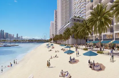 Apartment - 2 Bedrooms - 3 Bathrooms for sale in Seapoint - EMAAR Beachfront - Dubai Harbour - Dubai