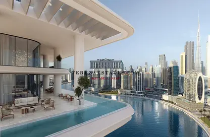 Pool image for: Penthouse - 4 Bedrooms - 6 Bathrooms for sale in The Vela Dorchester Collection - Business Bay - Dubai, Image 1