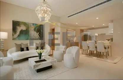 Living / Dining Room image for: Apartment - 2 Bedrooms - 2 Bathrooms for sale in Radiant Square - City Of Lights - Al Reem Island - Abu Dhabi, Image 1