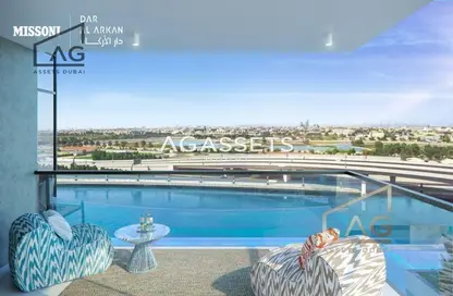 صورة لـ حوض سباحة شقة - 3 غرف نوم - 3 حمامات للبيع في واحة اوربان - الخليج التجاري - دبي ، صورة رقم 1