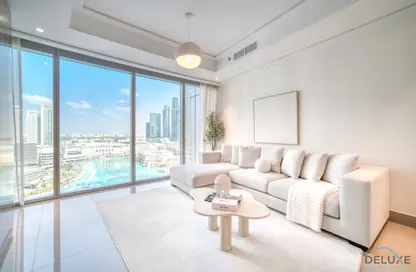 Living Room image for: Apartment - 2 Bedrooms - 2 Bathrooms for rent in Opera Grand - Burj Khalifa Area - Downtown Dubai - Dubai, Image 1