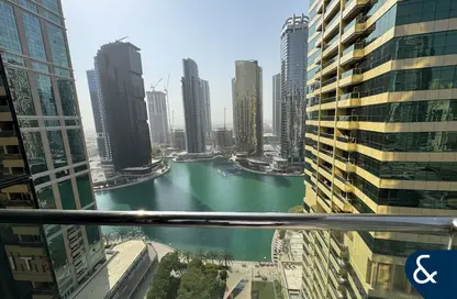 Apartment - 3 Bedrooms - 3 Bathrooms for rent in Global Lake View - JLT Cluster E - Jumeirah Lake Towers - Dubai