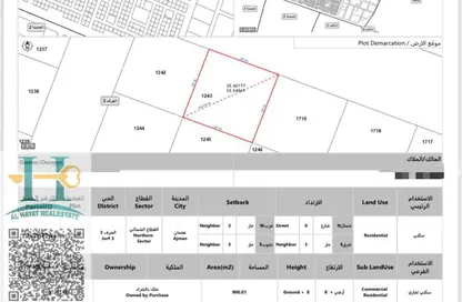 Land - Studio for sale in Al Jurf Industrial 3 - Al Jurf Industrial - Ajman
