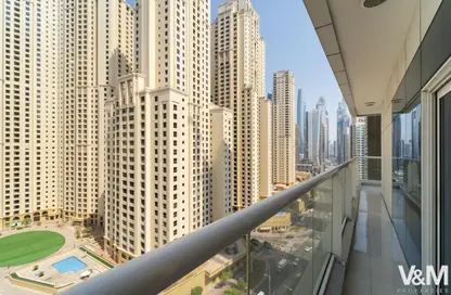 شقة - 2 غرف نوم - 3 حمامات للايجار في برج كنتننتال - دبي مارينا - دبي