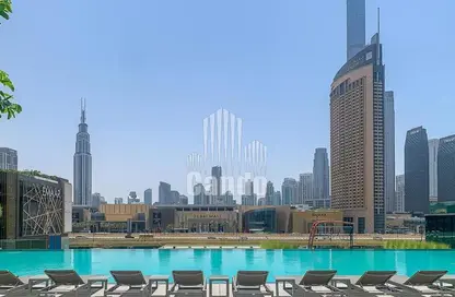 Pool image for: Apartment - 2 Bedrooms - 3 Bathrooms for rent in Downtown Views II Tower 2 - Downtown Views II - Downtown Dubai - Dubai, Image 1