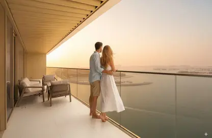 Apartment - 2 Bedrooms - 3 Bathrooms for rent in Grand Bleu Tower 2 - EMAAR Beachfront - Dubai Harbour - Dubai