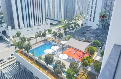 Pool image for: Apartment - 1 Bedroom - 2 Bathrooms for rent in The Boulevard 3 - Aljada - Sharjah, Image 1