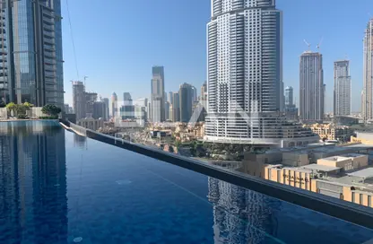 Pool image for: Apartment - 1 Bedroom - 2 Bathrooms for rent in The Address Residence Fountain Views 1 - The Address Residence Fountain Views - Downtown Dubai - Dubai, Image 1