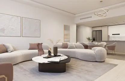 Living Room image for: Apartment - 2 Bedrooms - 3 Bathrooms for sale in Me Do Re Tower - Jumeirah Lake Towers - Dubai, Image 1